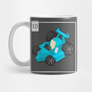 10 - Pixel Cars - Little Cyan Mug